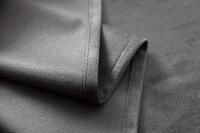 Draperie opaca DREAM VELVET 140x250 cm, gri inchis Agatat: Inele metalice