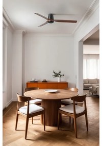 Ventilator de tavan FARO 33831 PUNT TUB M maro/negru d. 130 cm + telecomandă