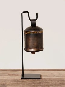Clopot decorativ suspendat din metal, H31 cm
