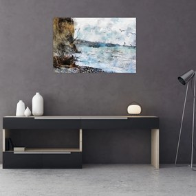 Tablou - Recif, acuarelă (90x60 cm)