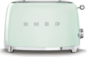 Prajitor de paine SMEG 50's Style TSF01PGEU, 950 W, 2 felii, 6 trepte, Tava pentru firimituri, Cablu integrat, Otel inoxidabil, Verde