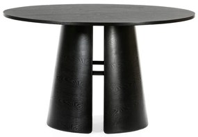 Masă dining rotundă Teulat Cep, ø 137 cm, negru