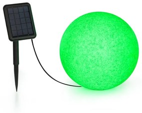 Shinestone Solar 30, lampă tip bilă, panou solar, Ø 30 cm, LED RGB, IP68, baterie