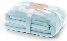 Pătură din microfibră DecoKing Mic, 160 x 210 cm, albastru deschis