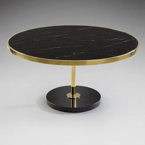 Masuta de cafea design modern Dekala D90 negru/auriu