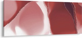 Tablou - Floare abstractă roșie N⁰3 (120x50 cm)