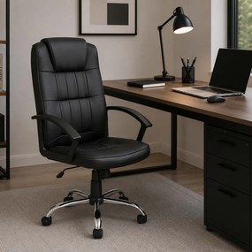 Scaun de birou reglabil si rotativ OFF 010 negru