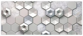 Tablou cu abstracție 3D (120x50 cm)