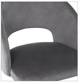 Scaun K455 Velvet Gri – H77