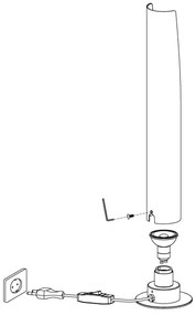 Eglo 97583 - Lampă de masă LED BARBORRO 1xGU10/5W/230V