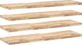 vidaXL Rafturi suspendate 4 buc. 160x40x4cm lemn masiv acacia netratat