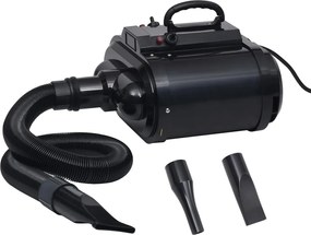 vidaXL Uscător pentru animale de companie, motor dublu, negru