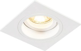 Spot încastrat inteligent alb pătrat, inclusiv WiFi GU10 - Chuck