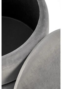 Taburet MINTY d. 37 cm gri/auriu