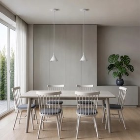 Brilagi - Lampă suspendată pe cablu CONE SINGLE 1xGX53/15W/230V albă