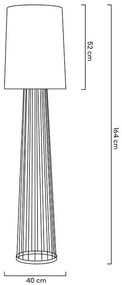 Lampa de podea cu aspect elegant Home Straight