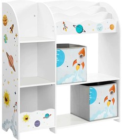 Depozitare jucării, bibliotecă pentru copii 93 x 30 x 100 cm | SONGMICS
