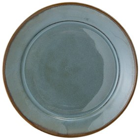 Farfurie de desert din gresie ceramică Bloomingville Pixie, ø 20 cm, verde-maro