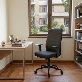 Scaun de birou din material textil OFF 707 negru