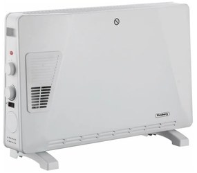 Convector electric de podea Rosberg R51974ET, 2500W, 3 trepte, Turbo, Termostat, Oprire automata, Alb
