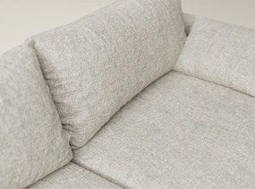 Colțar bej extensibil/cu spațiu de depozitare cu tapițerie din chenille (cu colț pe partea stângă/cu șezlong) Leon – Maison de Rêve