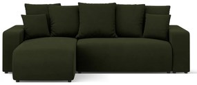 Coltar extensibil Jini cu 4 locuri, colt reversibil si tapiterie din catifea
