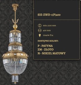 Candelabru regal, elegant design LUX Sienna