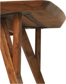 Masă de dining maro cu blat din lemn de acacia 100x200 cm Quenza – Light &amp; Living