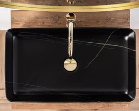 Lavoar Denis Stone negru mat L61,5 cm