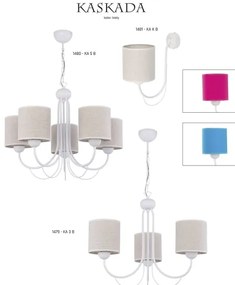 Jupiter 1480 - Lustra cu lant KASKADA 5xE27/60W/230V