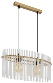 Lustră pe cablu Globo 15698H3M GORLEY 2xE27/60W/230V auriu