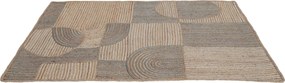 Covor natural din iută împletit manual, cu model abstract, 200 x 300 cm, „Bazeilles”