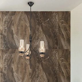 Lustră pe lanț Brilagi COTTAGE 3xE14/40W/230V fag/maro