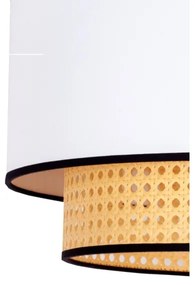 Plafonieră Duolla BOHO 1xE27/15W/230V d. 45 cm alb/ratan