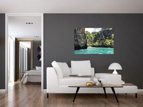 Tablou cu râu montan (90x60 cm)