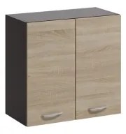 Set mobilier de bucătărie VALERIA 240 cm, stejar sonoma/maro