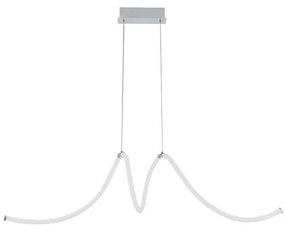 Lustra suspendata LED design modern Vaniul crom
