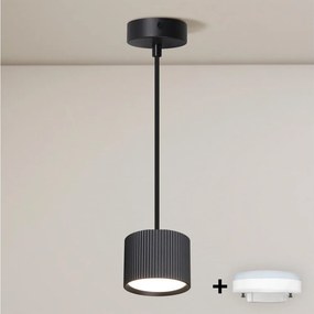 Brilagi - LED RGB reglabil, lustră suspendată pe cablu STRIPY 1xGX53/14W/230V, Wi‑Fi, compatibil cu Tuya, negru