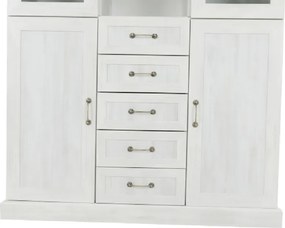 Vitrină, pin nordic/stejar sălbatic, ROYAL W2D