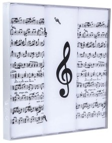 Batiste de bărbaţi cu imprimeu NOTE muzicale, set 3 buc
