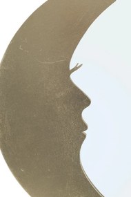 Oglinda decorativa aurie cu rama din metal, ∅ 72,5 cm, Moon Mauro Ferretti