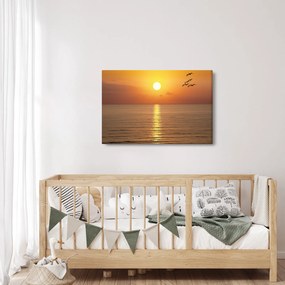 Tablou - Apus de soare peste ocean (90x60 cm)