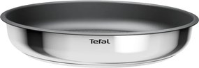 Set de tigaii si cratite Tefal L881S504, 5 piese, Otel inoxidabil, Acoperire antiaderenta din titan, Rezistente la cuptor pana la 250°C, Maner detasabil, Inductie, Argintiu