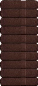 vidaXL Prosoape de mâini, FROGN, 10 buc., maro, 50x100 cm, 360 g/m²