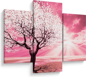 Tabloul cu pomul roz (90x60 cm)