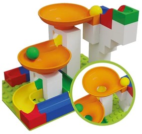 Set traseu suplimentar pistă cu bilă Hubelino, 44 piese