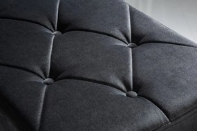 Bancheta eleganta Modern Barock, catifea neagra