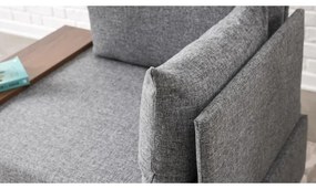 Fotoliu de colț TULA, gri, orientare dreaptă