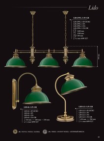 Lustra design clasic realizata manual Lido, 3L