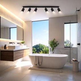 Spot pentru baie Brilagi SELE 6xGU10/30W/230V IP44 negru